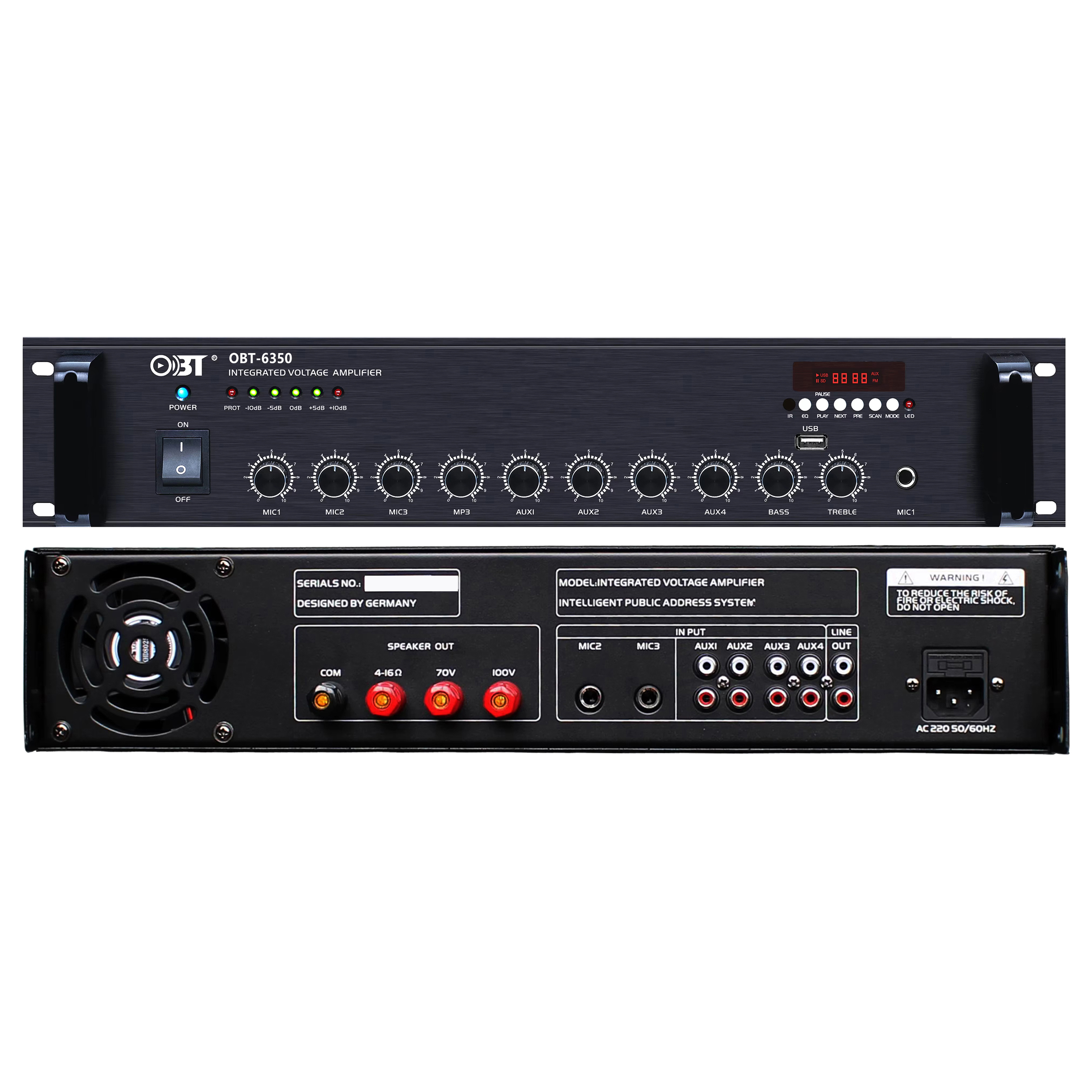 合并定壓功放機 OBT-6350_BT