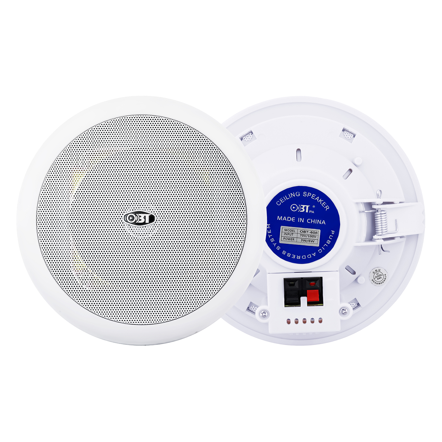 高品質天花喇叭（塑膠全封閉） OBT-608